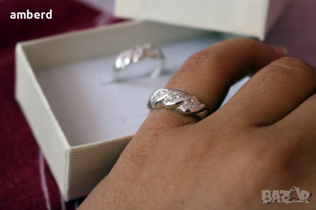 Красив сребърен пръстен - модел R032, снимка 4 - Пръстени - 37867698