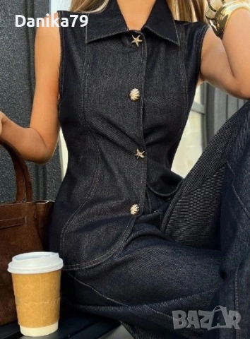 Дамски дънков костюм