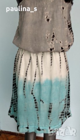 Двупластова индийска памучна рокля / голям размер , снимка 5 - Рокли - 28430458