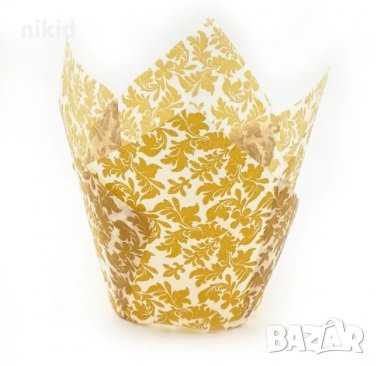 25 бр хартии хартиени кошнички капсули лале лалета за мъфини кексчета , снимка 3 - Аксесоари за кухня - 28747398