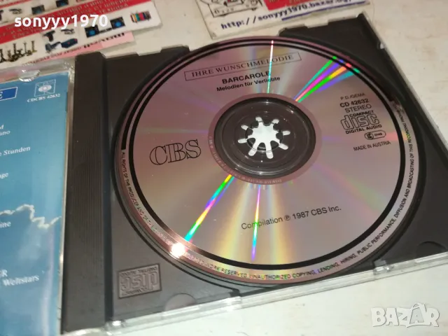 BARCAROLE CD MADE IN AUSTRIA-ВНОС GERMANY 3112241853, снимка 6 - CD дискове - 48507271