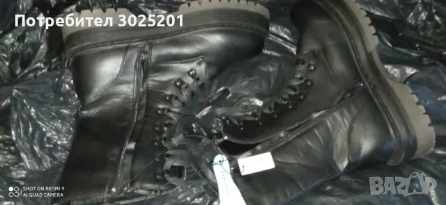 Кубинки Черни Дамски Боти 40 41, снимка 12 - Дамски боти - 47793257