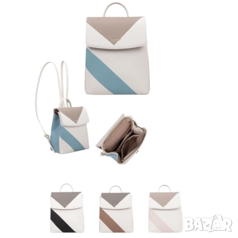 Кокетна дамска раничка, нежни тонове, снимка 6 - Раници - 52099290