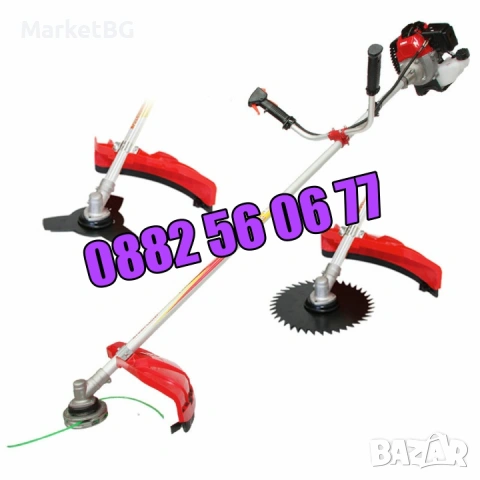 Моторна коса тример 74 куб./ храсторез, бензинов тример + самар, снимка 2 - Градинска техника - 53249765