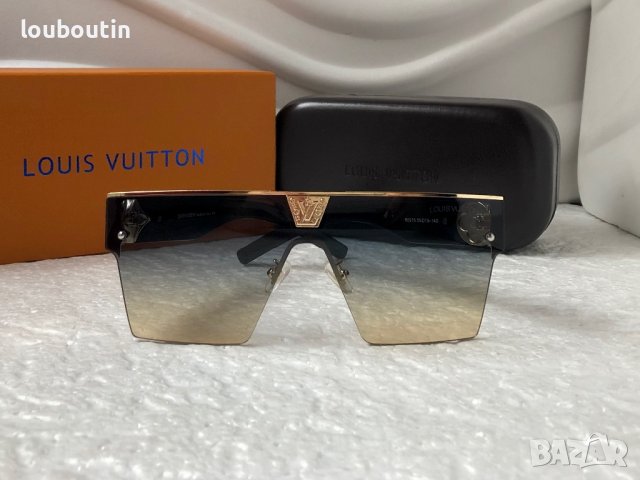 -22 % разпродажба Louis Vuitton 2023 висок клас дамски слънчеви очила маска Мъжки Унисекс, снимка 5 - Слънчеви и диоптрични очила - 38978445