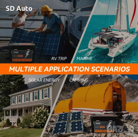 Батерия Pow Mr LifePo4 25,6V / 100A, снимка 4 - Друга електроника - 52190435