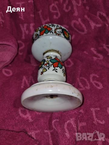 Стара лампа ,порцелан , снимка 2 - Антикварни и старинни предмети - 44927343