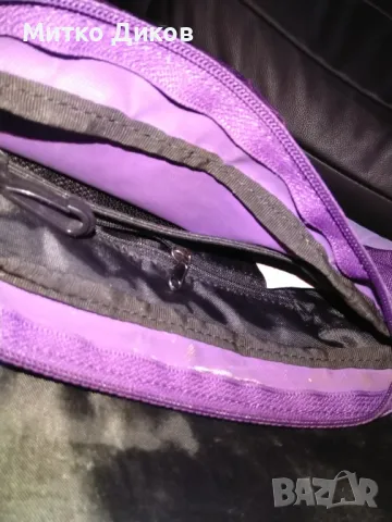 Чанта лилава нова за през рамо маркова на Рийбок за през рамо промазан  плат 26х19х6см, снимка 11 - Чанти - 47358782