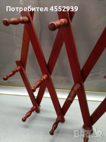 Дървена закачалка разтегателна, снимка 8 - Закачалки - 51658290