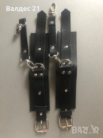 Кожени белезници в стил BDSM, снимка 2 - Други - 35177374
