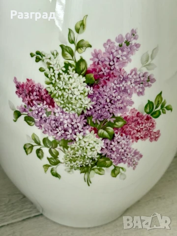 Обемна подова ваза Schumann Arzberg Germany "Lilac Time", снимка 10 - Вази - 50484847