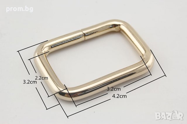 правоъгълна халка, гайка, обков, пръстен, 4 цвята, снимка 7 - Други - 38131570