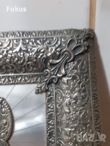 Интересна метална икона Богородица религия, снимка 4 - Антикварни и старинни предмети - 43383055