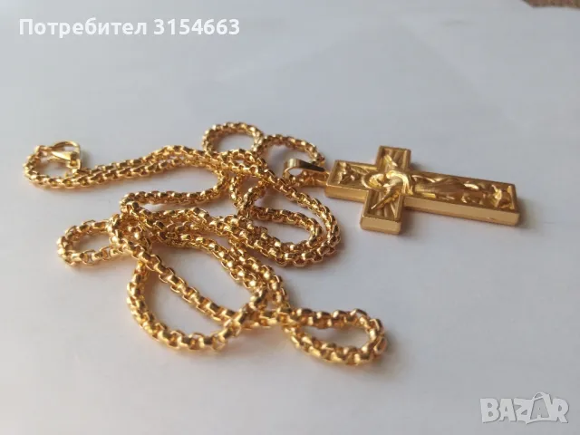 Кръст, снимка 2 - Колиета, медальони, синджири - 50264363