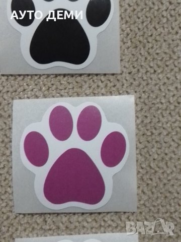 Самозалепващ гланциран цветен стикер лепенка цветна лапичка  за кола автомобил камион мотор колело т, снимка 4 - Аксесоари и консумативи - 38740491
