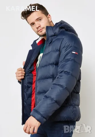 TOMMY HILFIGER Пухено яке в синьо, S, снимка 2 - Якета - 48252999