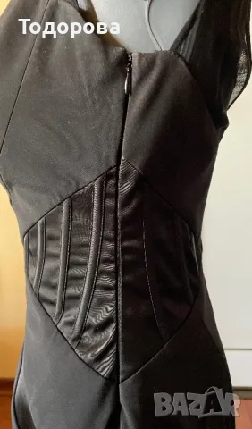 Черна рокля Karen Millen супер елегантна, снимка 3 - Рокли - 50333696