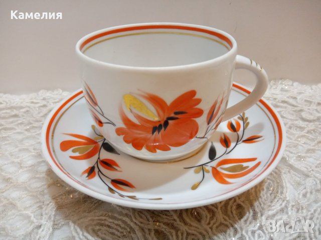 Руски порцелан , снимка 3 - Чаши - 43670398