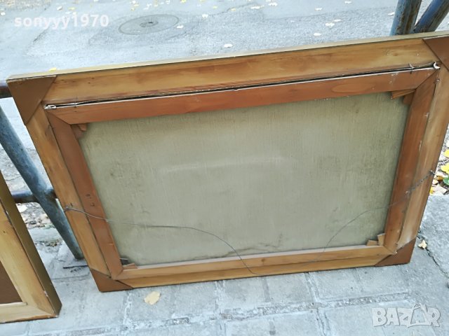 Ri-106х75см-голяма картина с рамка-рисувано върху платно, снимка 11 - Колекции - 26810627