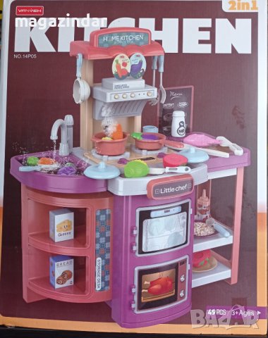 Детска кухня на батерии, снимка 1 - Играчки за стая - 43019314