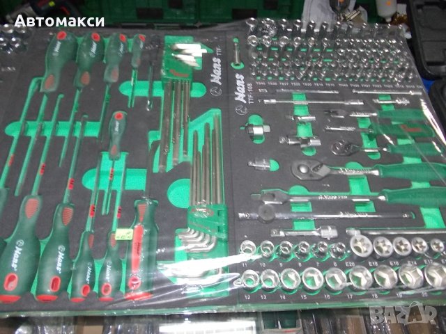 К-т 1/4”,3/8”,отвертки за количка за инструменти Ханс
