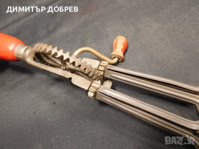 СТАРА РЕТРО РЪЧНА МЕХАНИЧНА БЪРКАЛКА МИКСЕР, снимка 7 - Антикварни и старинни предмети - 49736788