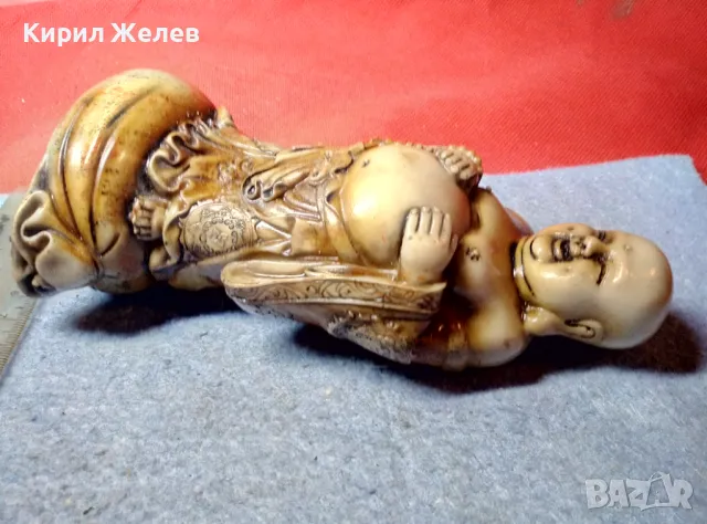 БУДИСТКА СТАТУЕТКА ФИГУРКА СМЕЕЩИЯТ се БУДА от ПОЛИРЕЗИН 48326, снимка 6 - Статуетки - 47607343