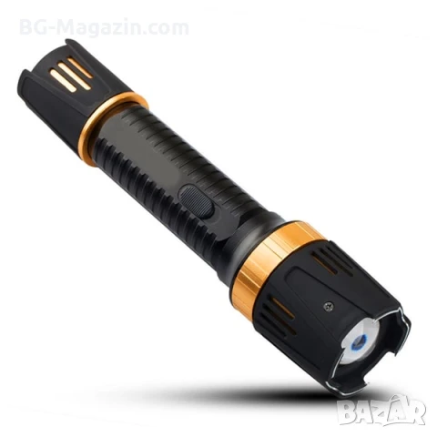 Мощен акумулаторен електрошок за самозащита с фенер кучегон самоотбрана при нападение от кучета хора, снимка 2 - Оборудване и аксесоари за оръжия - 51014733