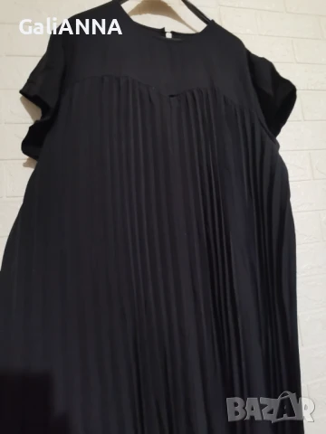 НОВА ДЪЛГА ЕФЕКТНА ПЛИСИРАНА РОКЛЯ 4XL-6XL, снимка 6 - Рокли - 51010290