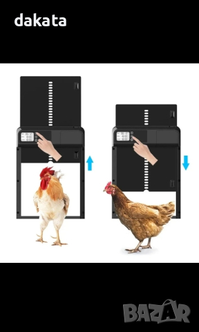  Метална автоматинча врата за кокошки, кокошкарник, курник, гълъби и др. , снимка 4 - За птици - 44878669