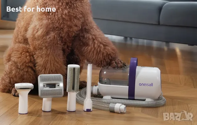 Грууминг вакуумна станция за кучета и котки от Oneisall Pet grooming vacuum kit LM5, снимка 16 - Други стоки за животни - 48460318