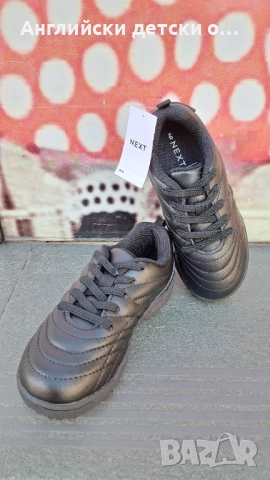 Английски детски маратонки от естествена кожа/стоножки-Next, снимка 3 - Детски маратонки - 52374984