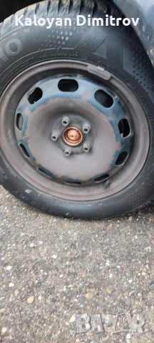 Продавам железни джанти с гуми 5х100/ 15 цола., снимка 12 - Гуми и джанти - 53218321