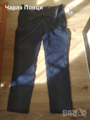 Мъжки ленен панталон HM, снимка 2 - Панталони - 40070343