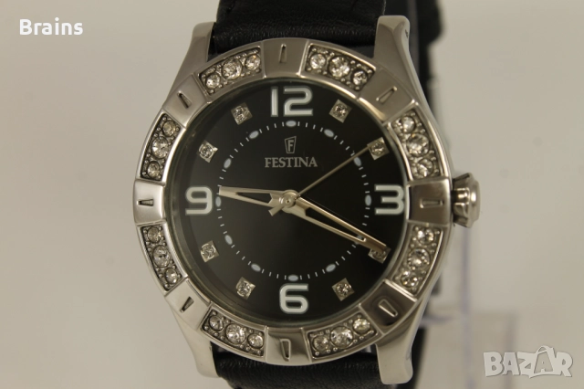 FESTINA F16537 Дамски Стоманен Часовник С Цирконии, снимка 3 - Дамски - 52164668
