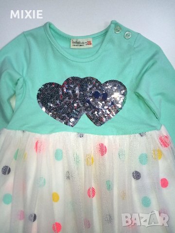 Намалена! Нова детска рокличка Сърце, снимка 2 - Бебешки рокли - 23485033