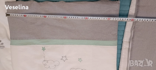 Обиколник за бебешко креватче и олекотена завивка (размер 120х70 см), снимка 6 - Спално бельо и завивки - 52969337
