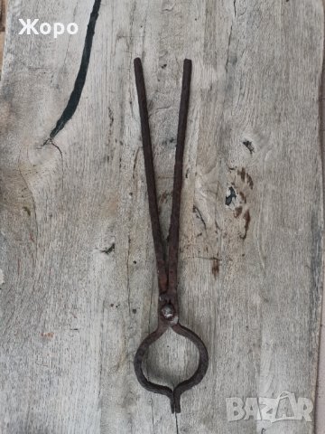 Старинни ковашки клещи от ковано желязо , снимка 3 - Антикварни и старинни предмети - 34661355