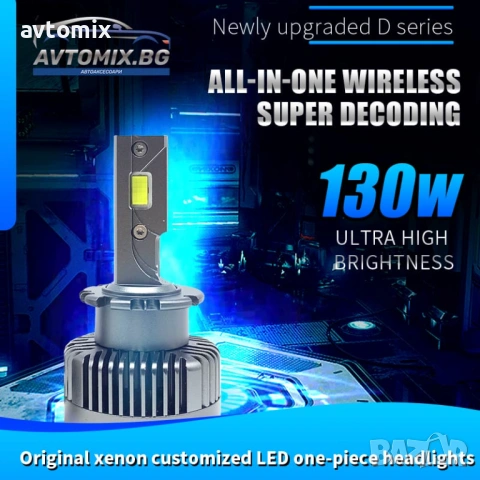 LED kрушки D2S 130W Canbus, снимка 4 - Аксесоари и консумативи - 53412899