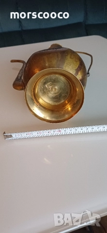 Персийска бронзова кана за ракия,ибрик - Aftaba , снимка 6 - Антикварни и старинни предмети - 52570660