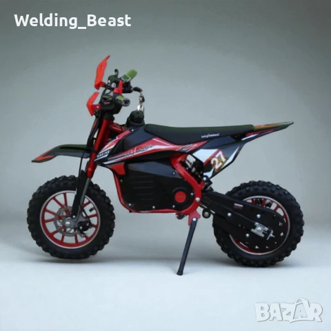 Кросов Мотор Детски електрически 1200W MX Sport - Red, снимка 3 - Мотоциклети и мототехника - 51284396
