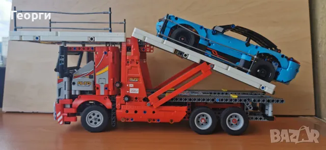 Lego Technic 42098 Автовоз + 42093 Chevrolet Corvette ZR1, снимка 3 - Конструктори - 49110776