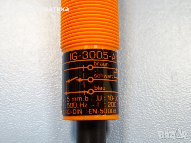 индуктивен датчик Efector IG-3005-ANOG Proximity Switch Inductive, снимка 7 - Резервни части за машини - 37660791