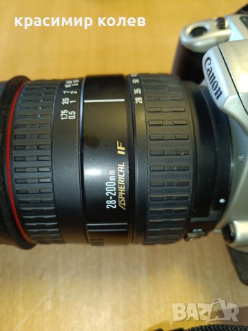 фотоапарат "CANON EOS 300"+обектив "SIGMA 28-200mm", снимка 4 - Фотоапарати - 43942345