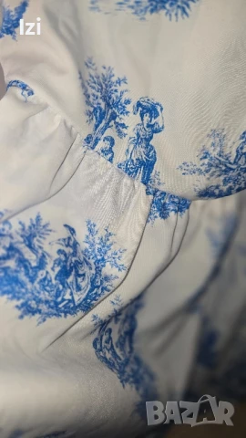 УНИКАЛНА ЛЯТНА РОКЛЯ В СИНЬО И БЯЛО, снимка 2 - Рокли - 51246393