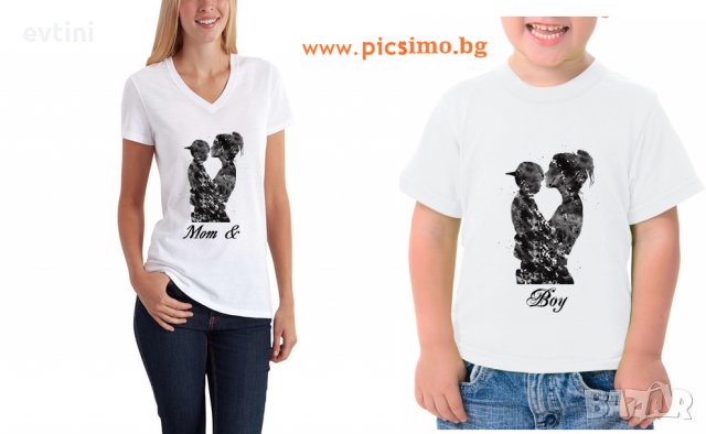 Тениски за "Майка и син", снимка 2 - Тениски - 27873636