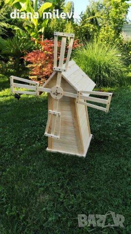 Дървена Мелница за вашата градина!!, снимка 9 - Декорация за дома - 50931383