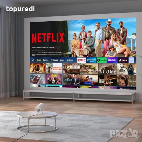 Интелигентен видео проектор, Wi-Fi, Bluetooth, снимка 4 - Видеокарти - 51030017