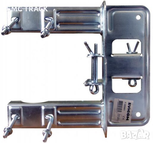 Ъглови фиксатори FCE0001 и 802604 - ERARD за мачта/прът с двойна тресчотка за обтяжно въже