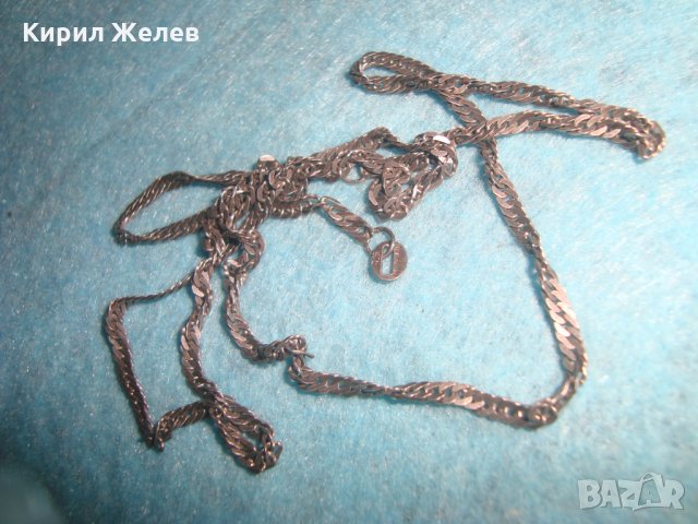 СТАРА СРЕБЪРНА ВЕРИЖКА МАРКОВО СРЕБРО 925 ЛАНЕЦ КОЛИЕ 25161, снимка 3 - Колиета, медальони, синджири - 34753723